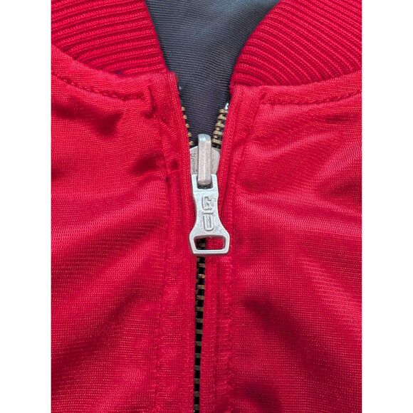 G-Unit Jacket Mens Large Black/Red Reversible Nylon Bomber - Picture 10 of 13